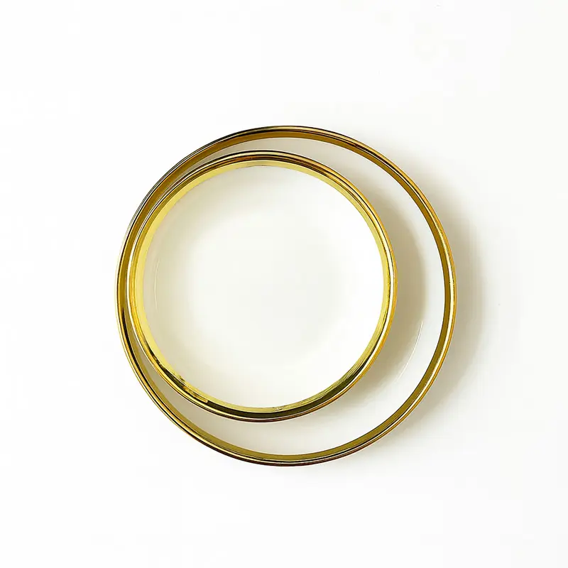 ceramic Golden Rim Dinner Sets .jpg