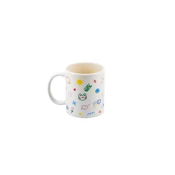 China Cartoon Cute Ceramic Coffee Mug – High-Temperature Resistant Breakfast Milk Cup for Home & Custom Logo Wholesale