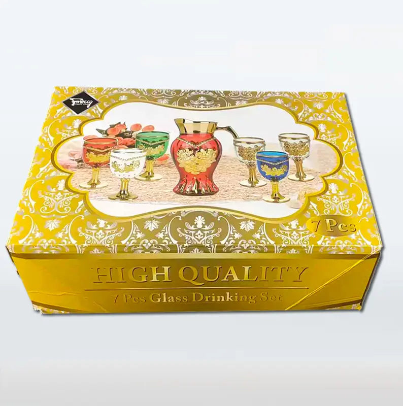 Wholesale 7pcs Glass Drinking Set – Premium Drinkware for Corporate Gifts & Branding  OEM/ODM Glassware Manufacturer