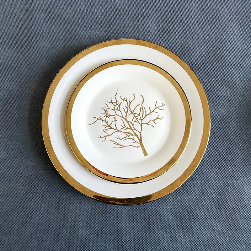 Luxury Gold Edge Dinnerware Set