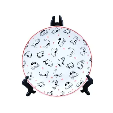 Premium Custom Cat Design Porcelain Dinnerware Sets for Kids Wholesale Ceramic Plates Bowls