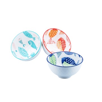 4.5in Cartoon Ceramic Rice  Soup Bowls Manufacturer OEM ODM Factory Exporter & Wholesale Supplier