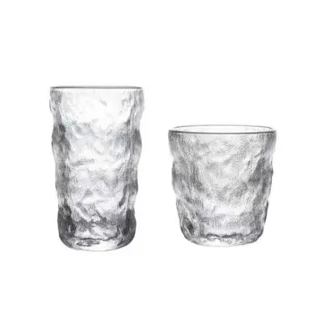 China OEM ODM Custom Made Glacier Grain Glass Cups Manufacturer & Wholesale Supplier  High-Quality Tea Water Drinkware Factory Exporter