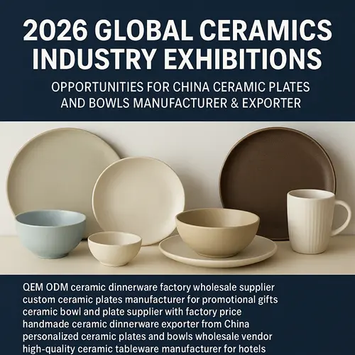 2026 Global Ceramics Industry Exhibitions: Opportunities for China Ceramic Plates and Bowls Manufacturer & Exporter