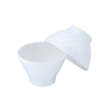 Custom Printed Ceramic Bowls American White Basic Cirque Conical Salad Soup Bowls Fine Bone China Chinese Vintage Design Ceramic Dishwasher Safe for Camping