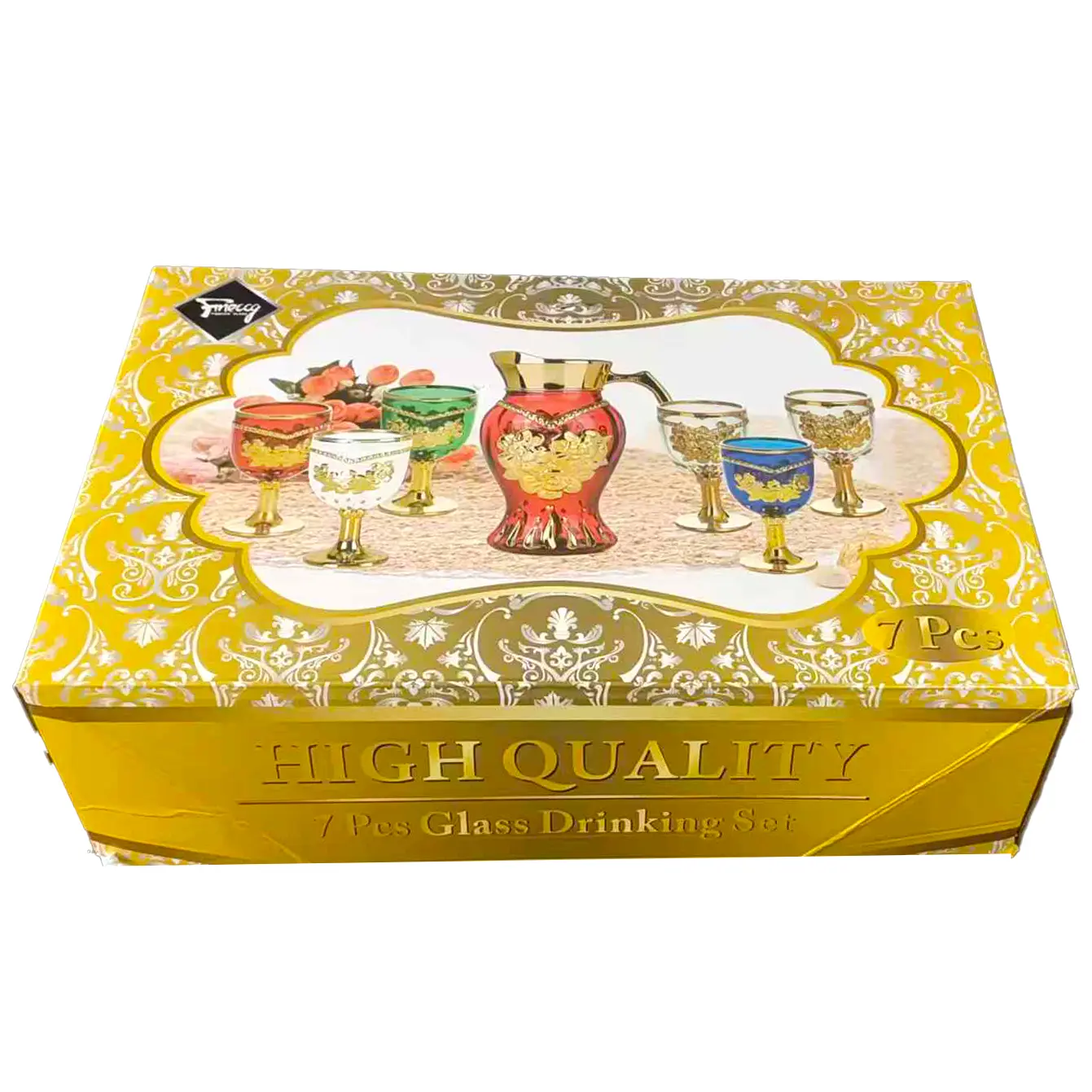 Wholesale 7pcs Glass Drinking Set 