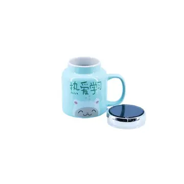 OEM Custom Japanese Style Couple Ceramic Coffee Mugs with Lid | Personalized Gift Mug Manufacturer China