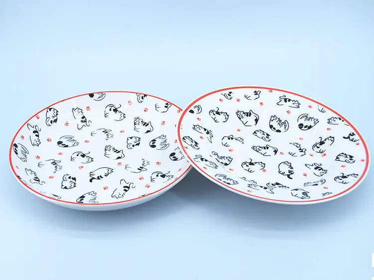 Custom Cat Design Kids Dinnerware Sets (1)