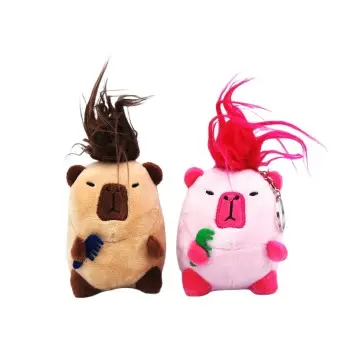 Mini Capybara Plush Keychain Pendant | Custom Soft Stuffed Toy for Backpack Decoration & Stress Relief