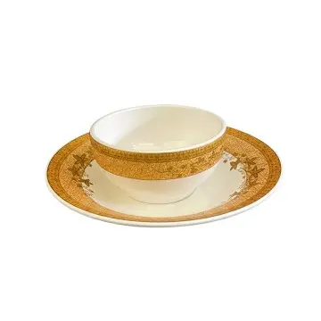 Wholesale Porcelain Bowl and plate with Gold Rim Promotional Gifts Manufacturer in China